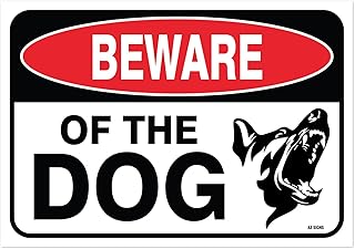 beware of dog 标志,大号 17.78 x 25.